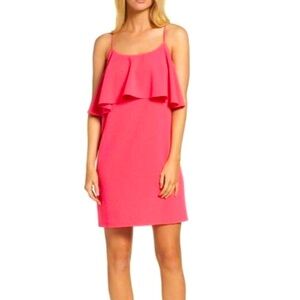 Felicity & Coco Pink Spaghetti Strap Ruffle Dress